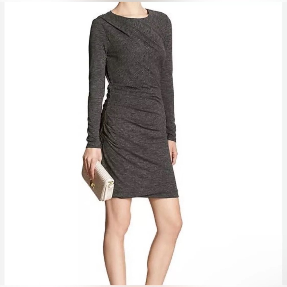 Banana Republic Gray Dress in Petite Large